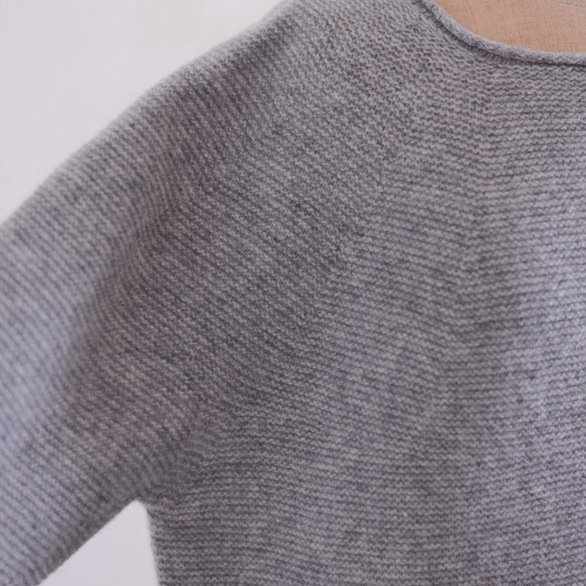 ウールカシミアホールガーメント２ウェイカーディガンGray Melange