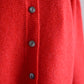 ウールカシミアホールガーメント２ウェイカーディガンRed