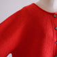 ウールカシミアホールガーメント２ウェイカーディガンRed