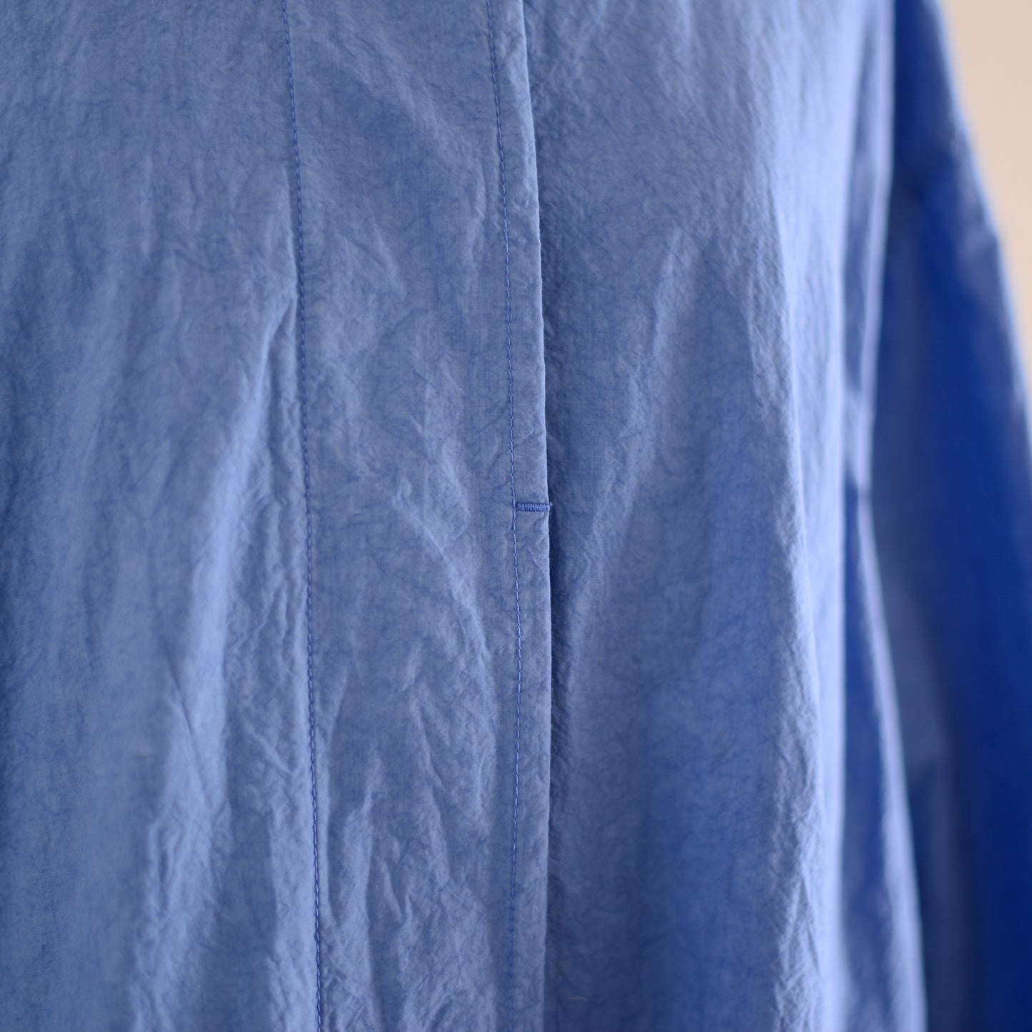 コットンリネンバルマカーンコート Blue