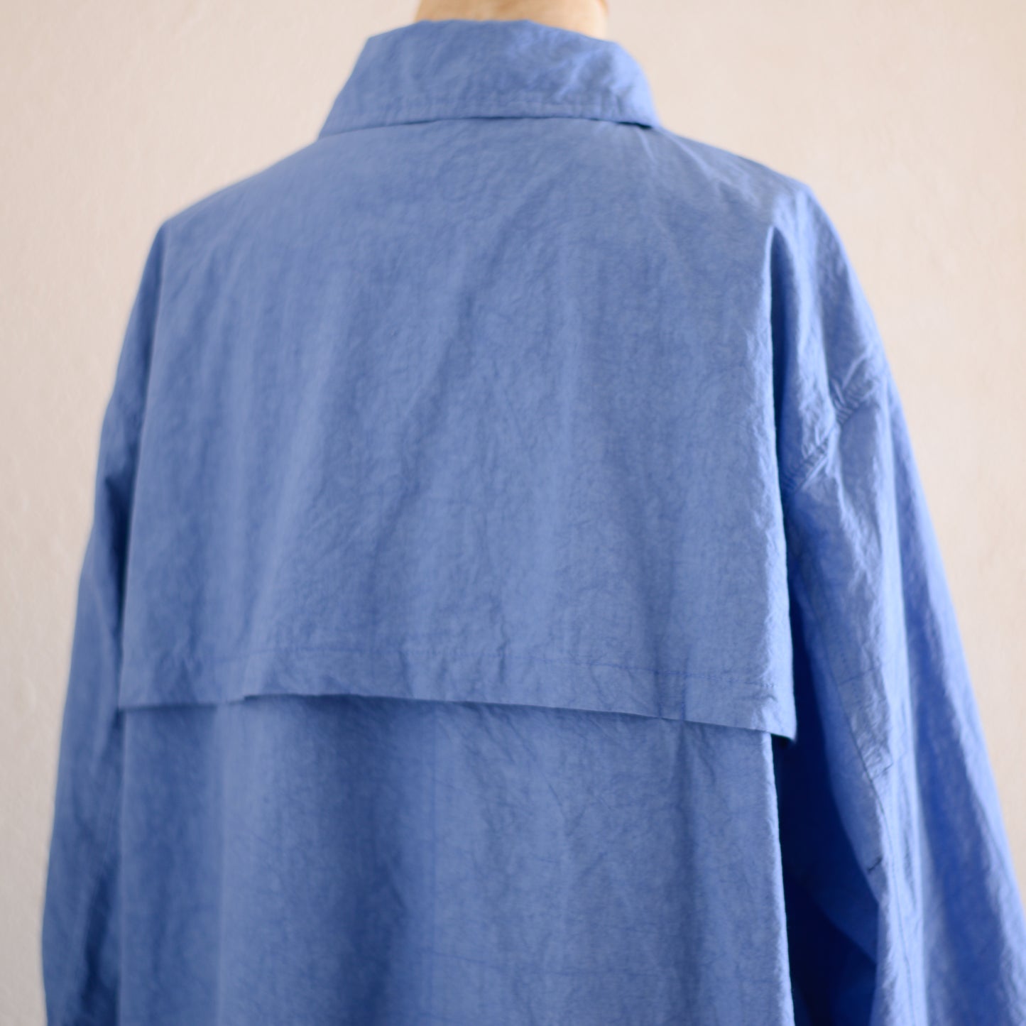 コットンリネンバルマカーンコート Blue