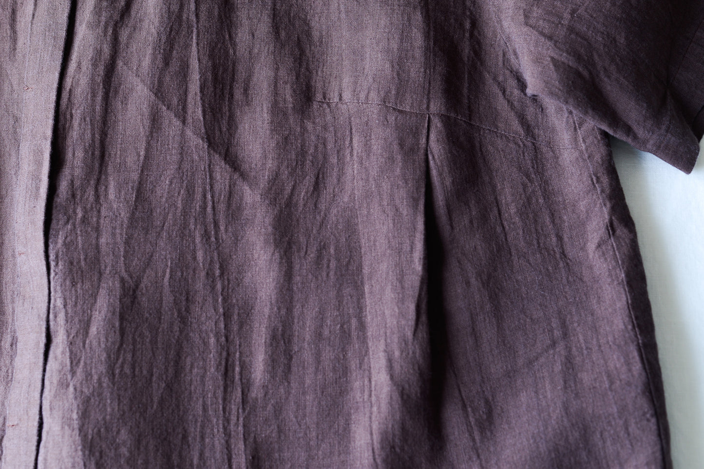 ベルギーリネンリラックスシャツ Brown