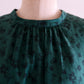 コットンキュプラ2ウェイフラワーブラウス Green
