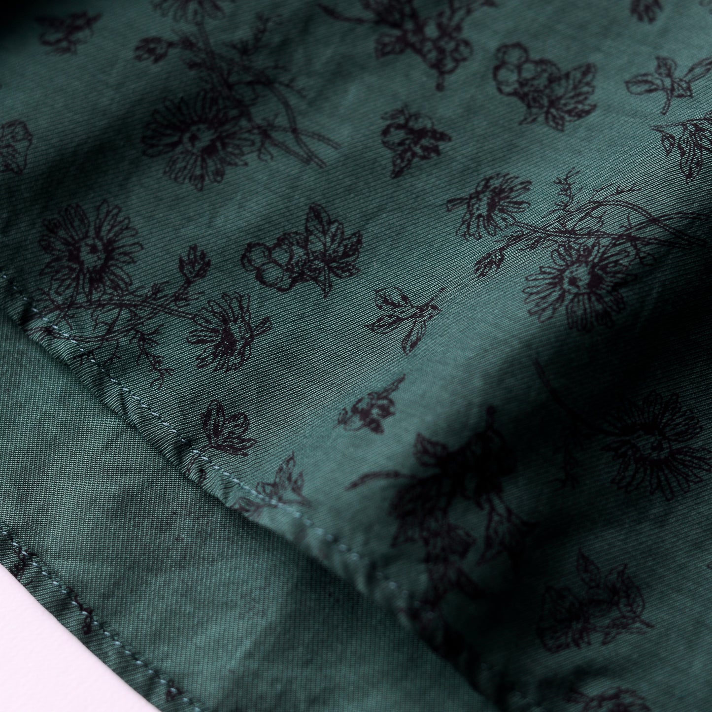 コットンキュプラ2ウェイフラワーブラウス Green