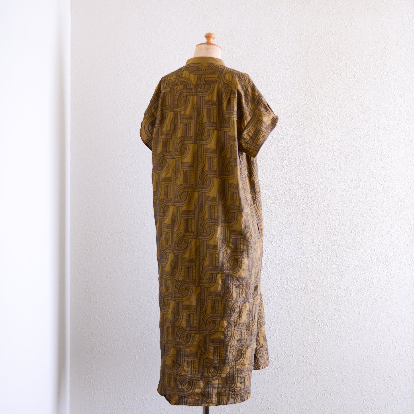 エンブロイダードコットンワンピース Khaki