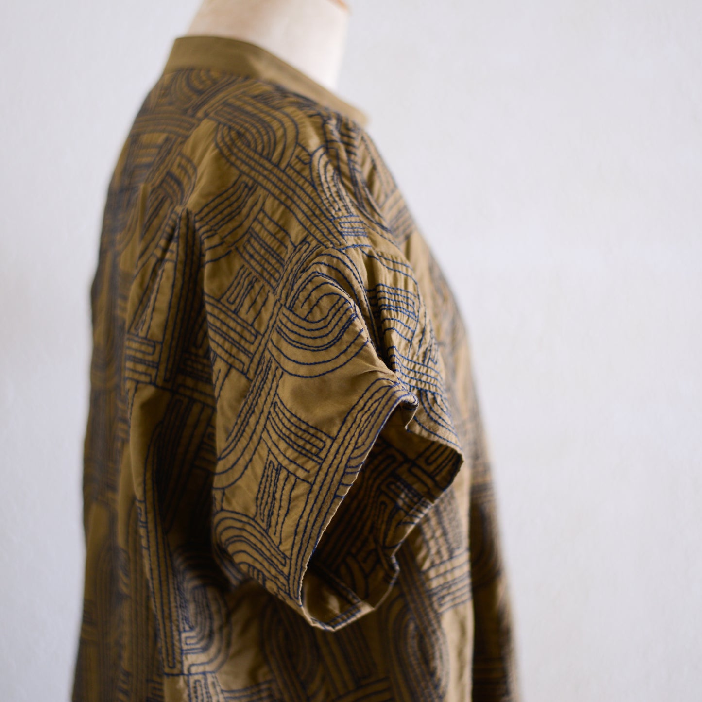 エンブロイダードコットンワンピース Khaki