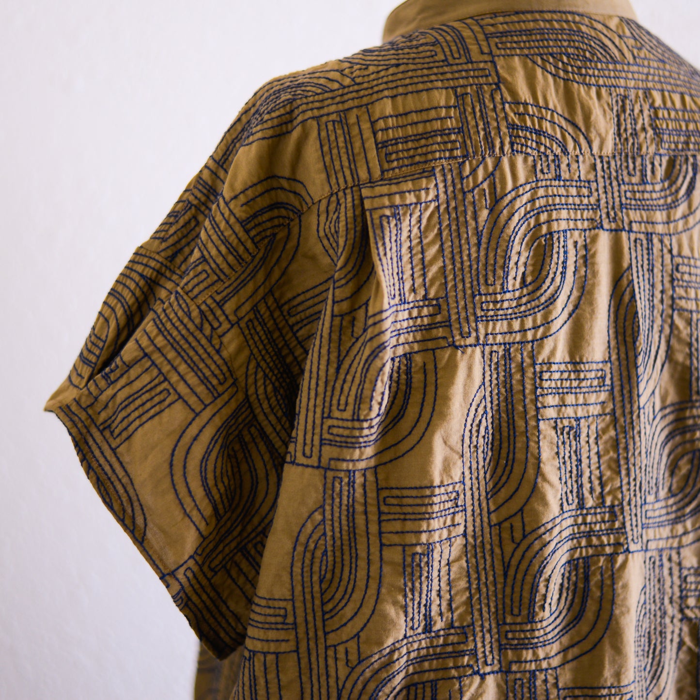 エンブロイダードコットンワンピース Khaki