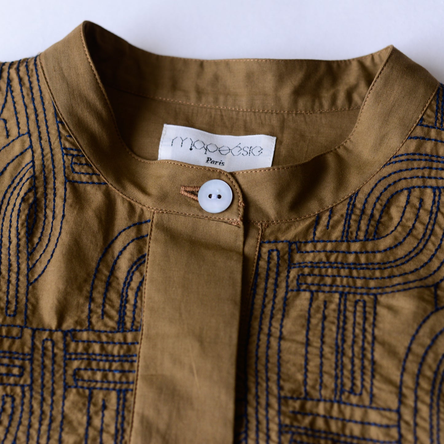 エンブロイダードコットンワンピース Khaki