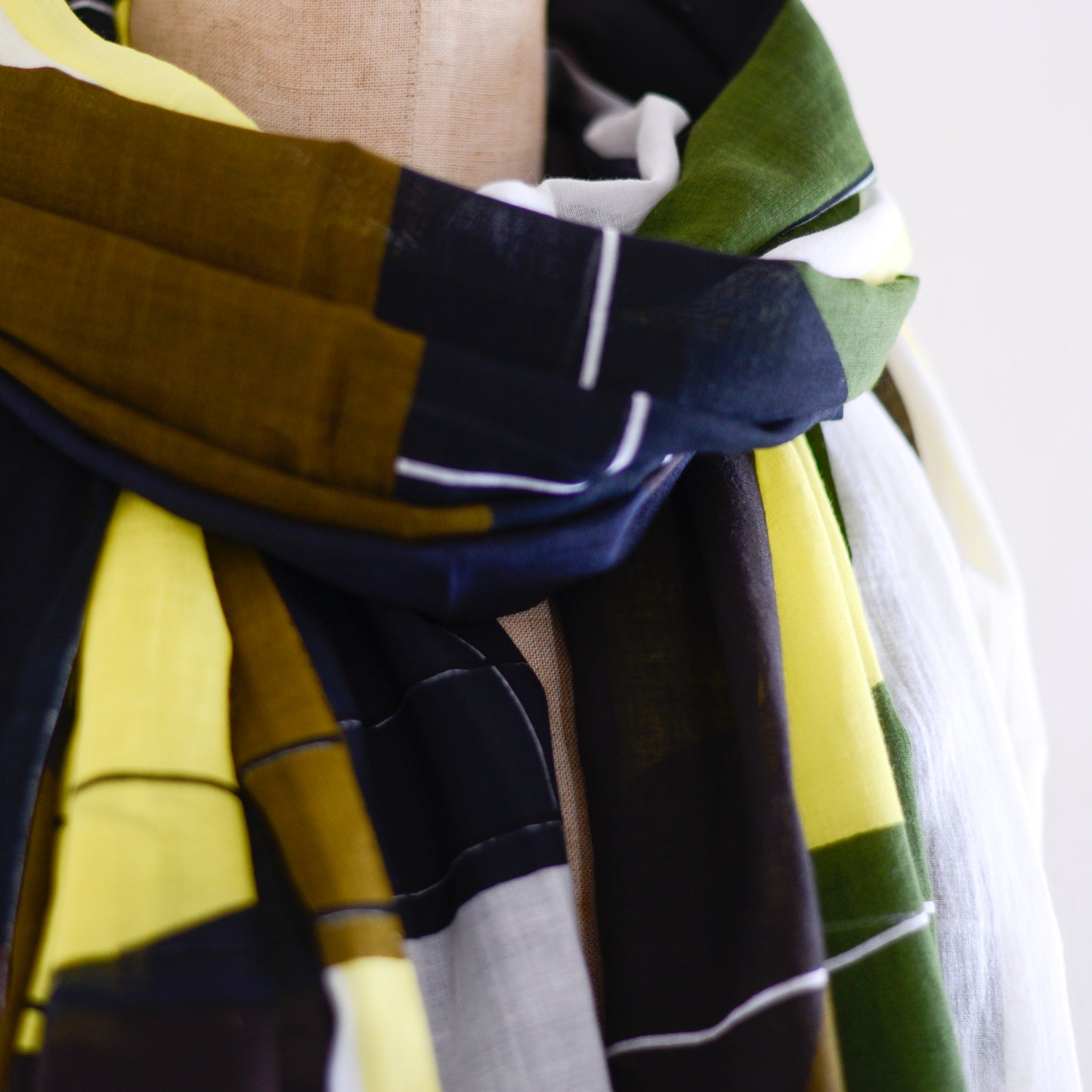 コットンショール Lime Khaki