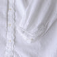 Cotton 2-way Embroidery Blouse Off White