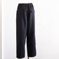 コットンリネンツイルパンツ Black