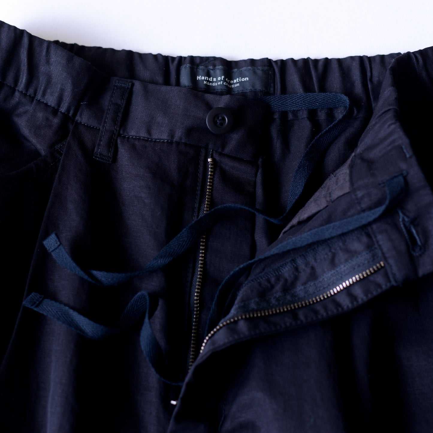 コットンリネンツイルパンツ Black