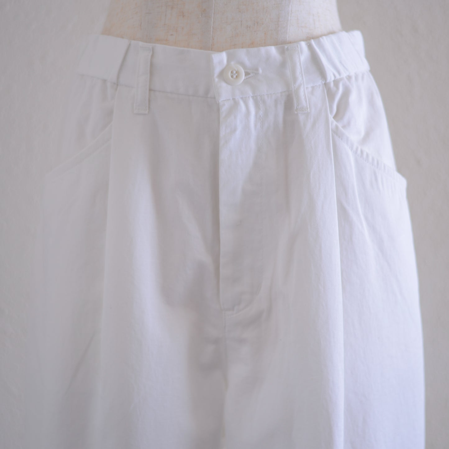 コットンリネンツイルパンツ Off White