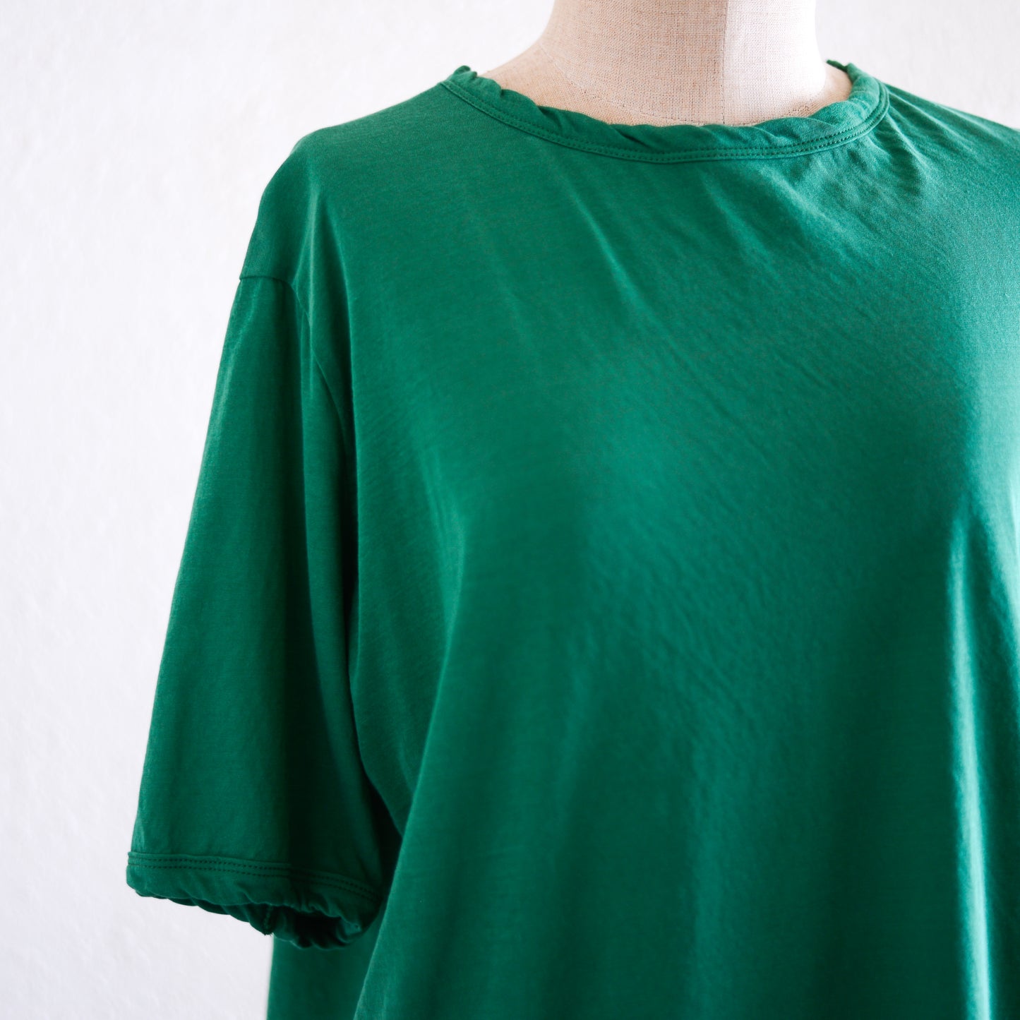 コットンツイストクルーネックプルオーバー Green
