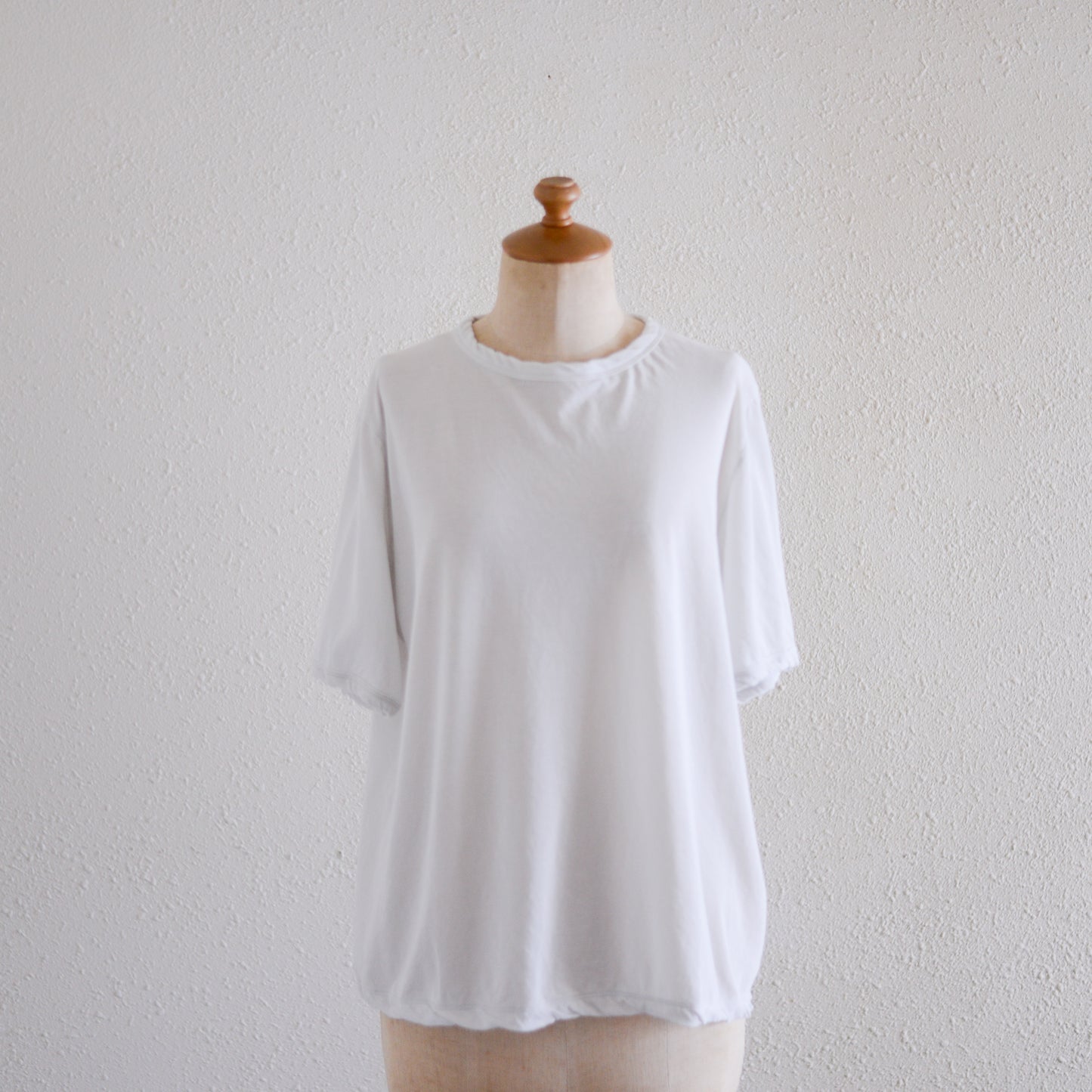 コットンツイストクルーネックプルオーバー Light Gray