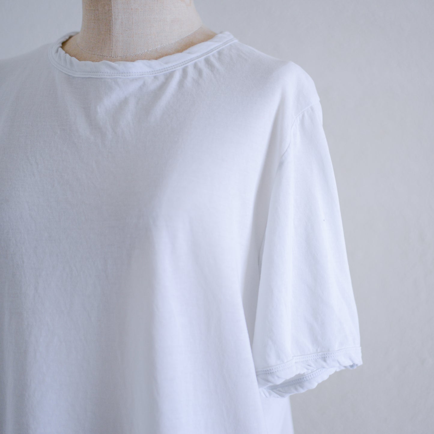 コットンツイストクルーネックプルオーバー Light Gray