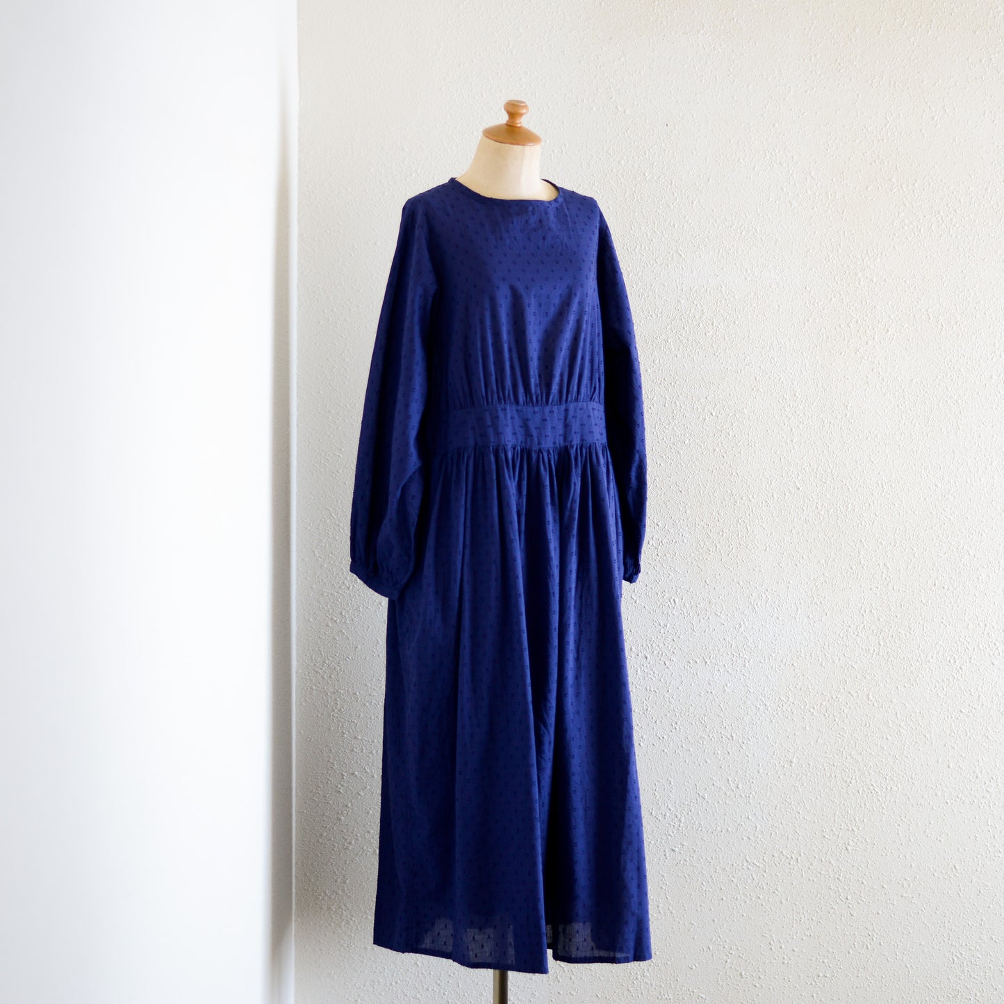 コットンカットドビーワンピース Blue