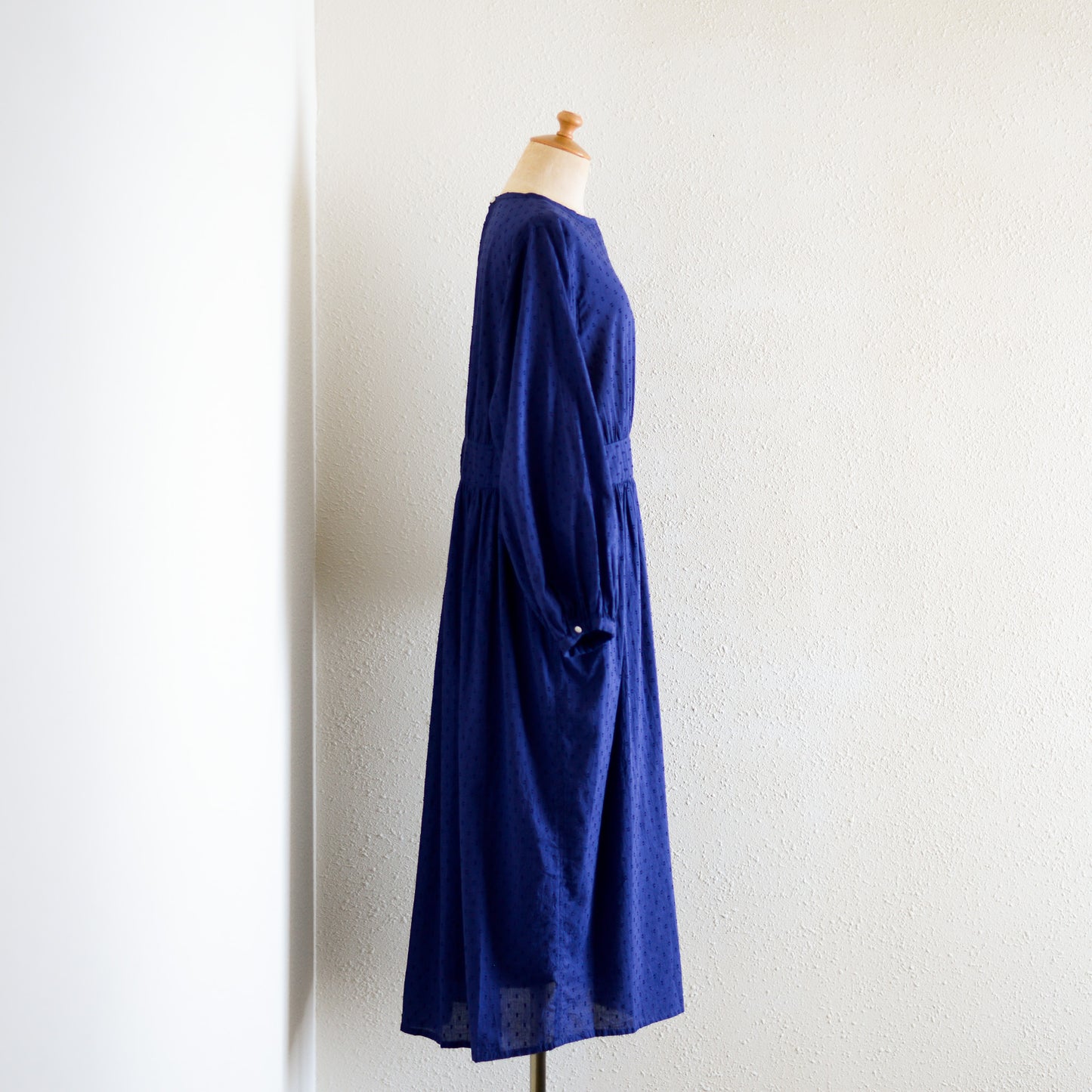 コットンカットドビーワンピース Blue