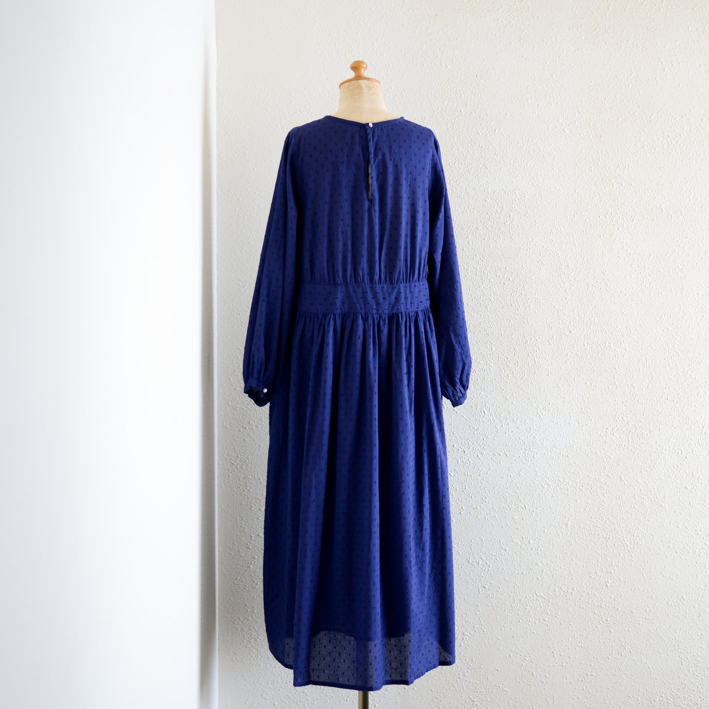 コットンカットドビーワンピース Blue