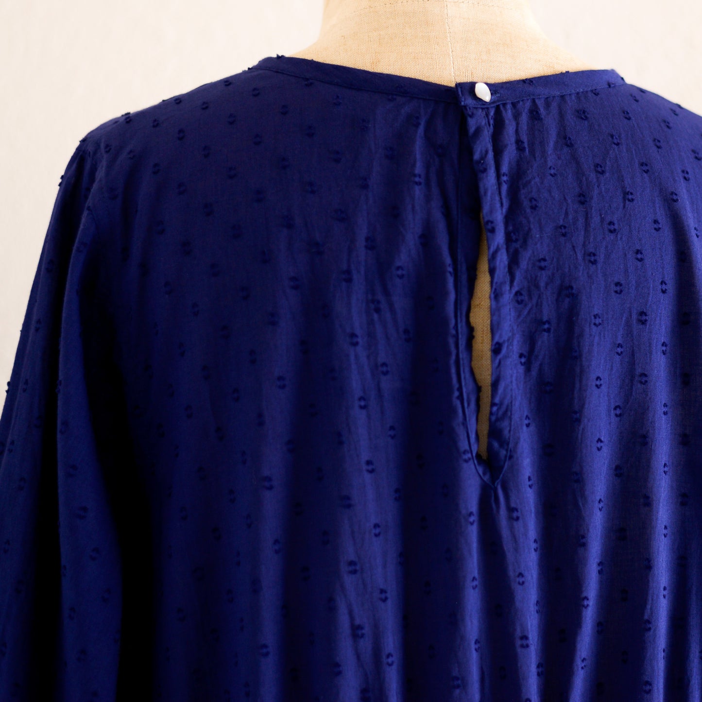 コットンカットドビーワンピース Blue