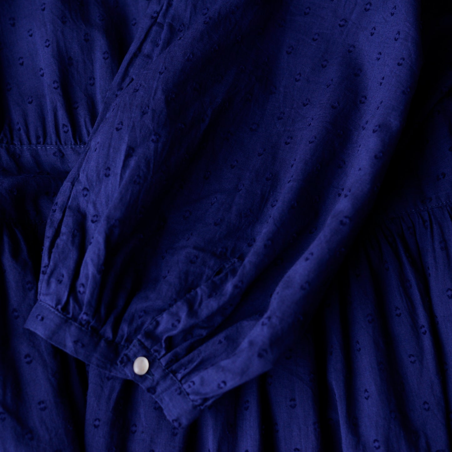 コットンカットドビーワンピース Blue