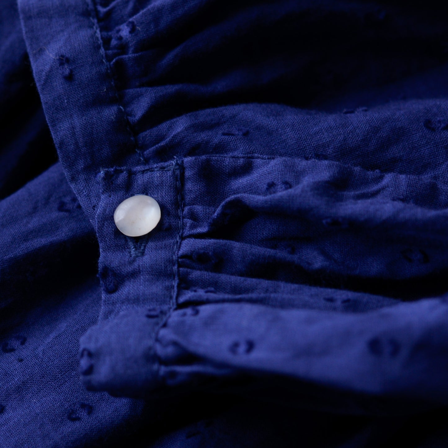 コットンカットドビーワンピース Blue