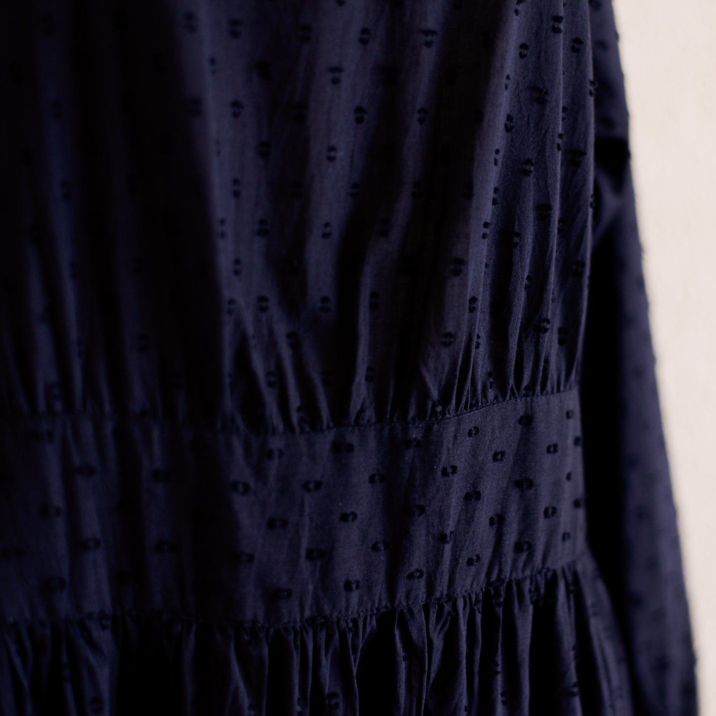 コットンカットドビーワンピース Black