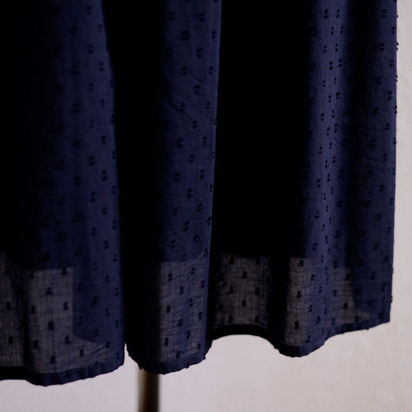 コットンカットドビーワンピース Black