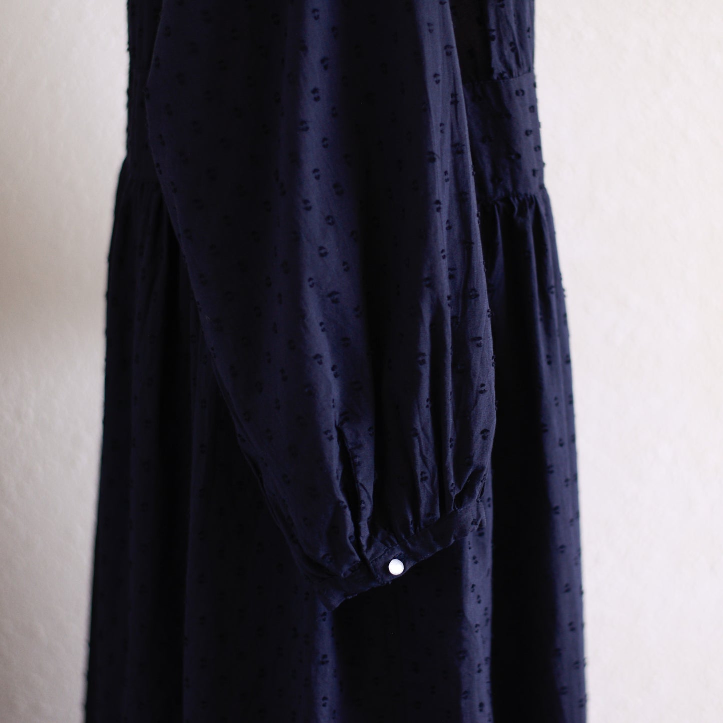 コットンカットドビーワンピース Black