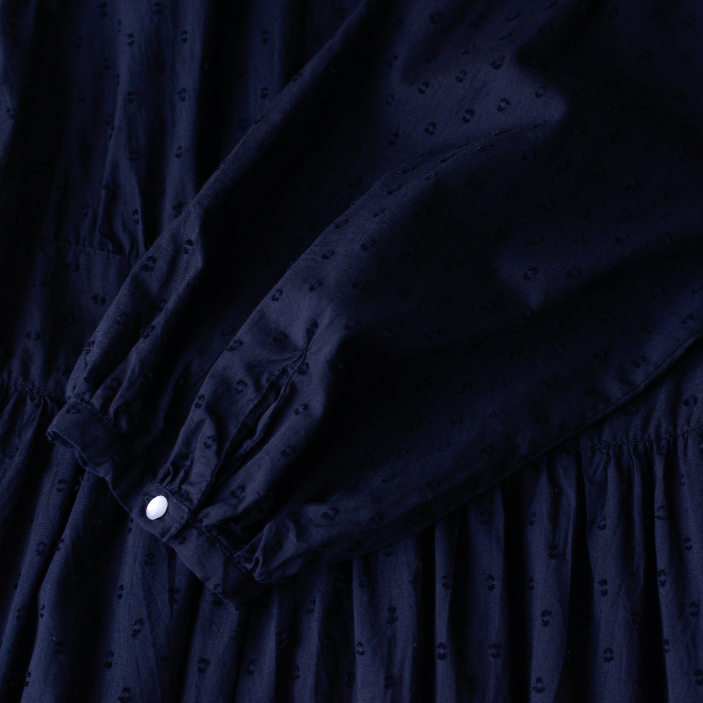 コットンカットドビーワンピース Black