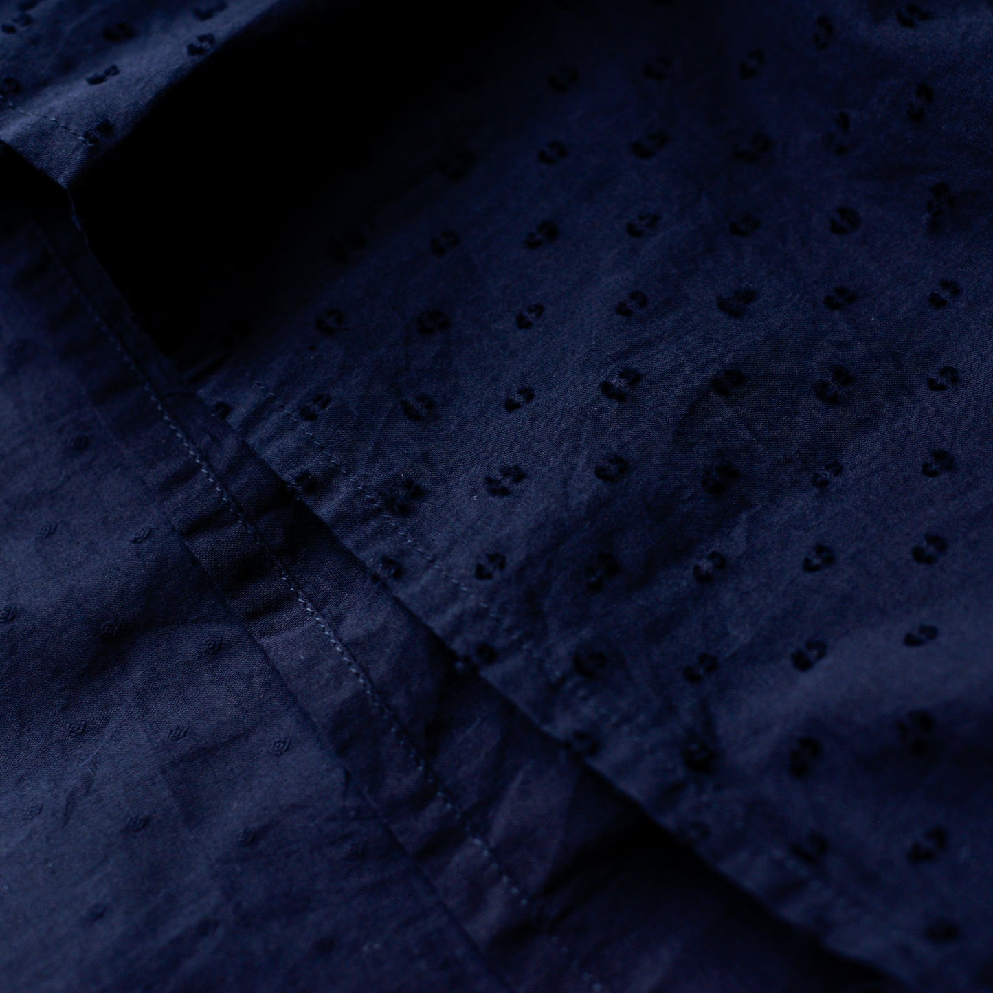 コットンカットドビーワンピース Black