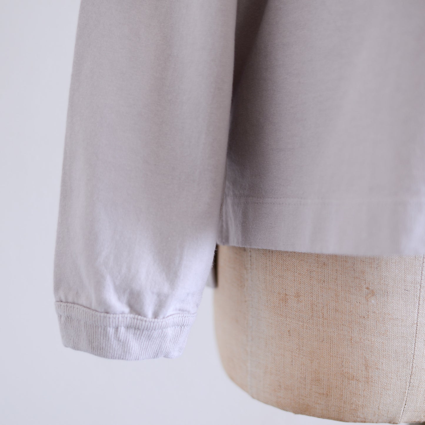 コットン天竺クルーネックプルオーバー  Grayge