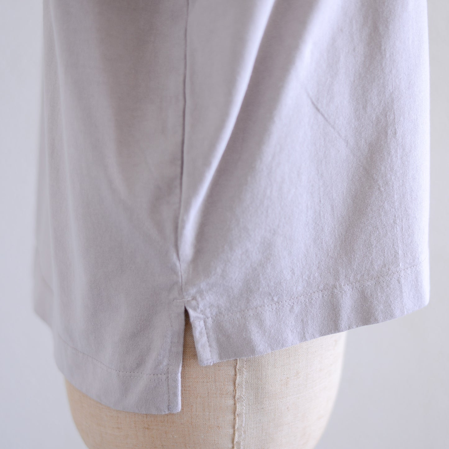 コットン天竺クルーネックプルオーバー  Grayge