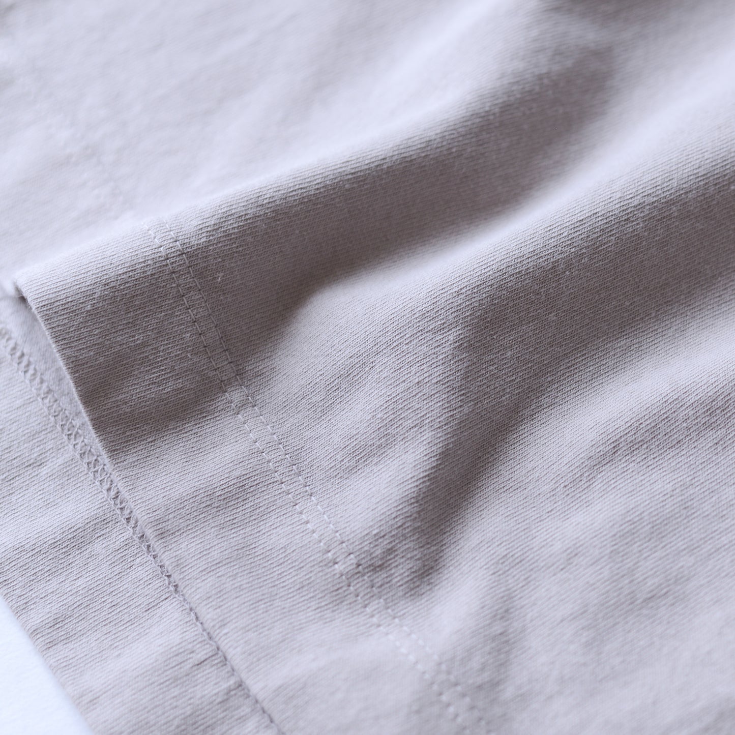 コットン天竺クルーネックプルオーバー  Grayge