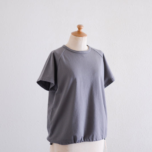 コットン裏毛ラグランプルオーバー Charcoal Gray