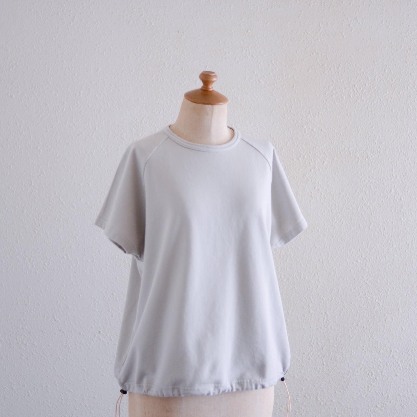 コットン裏毛ラグランプルオーバー Gray