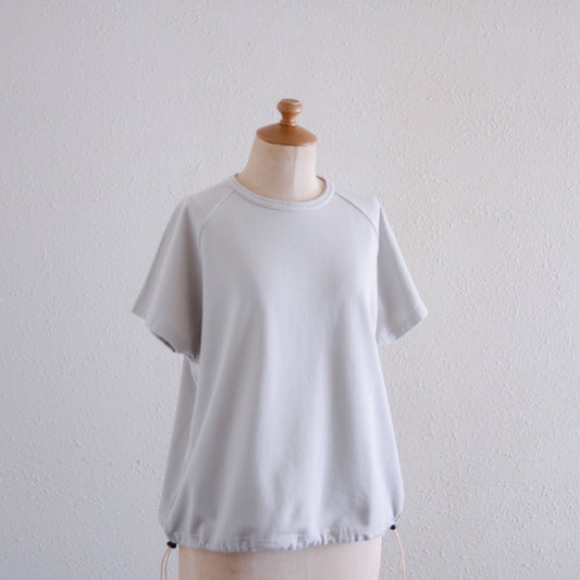 コットン裏毛ラグランプルオーバー Gray