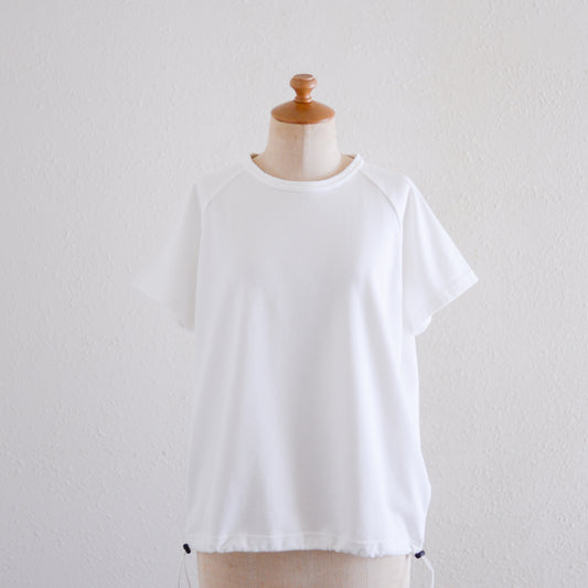 コットン裏毛ラグランプルオーバー Off White