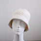 ハンドニティッドクロシェハット Off White