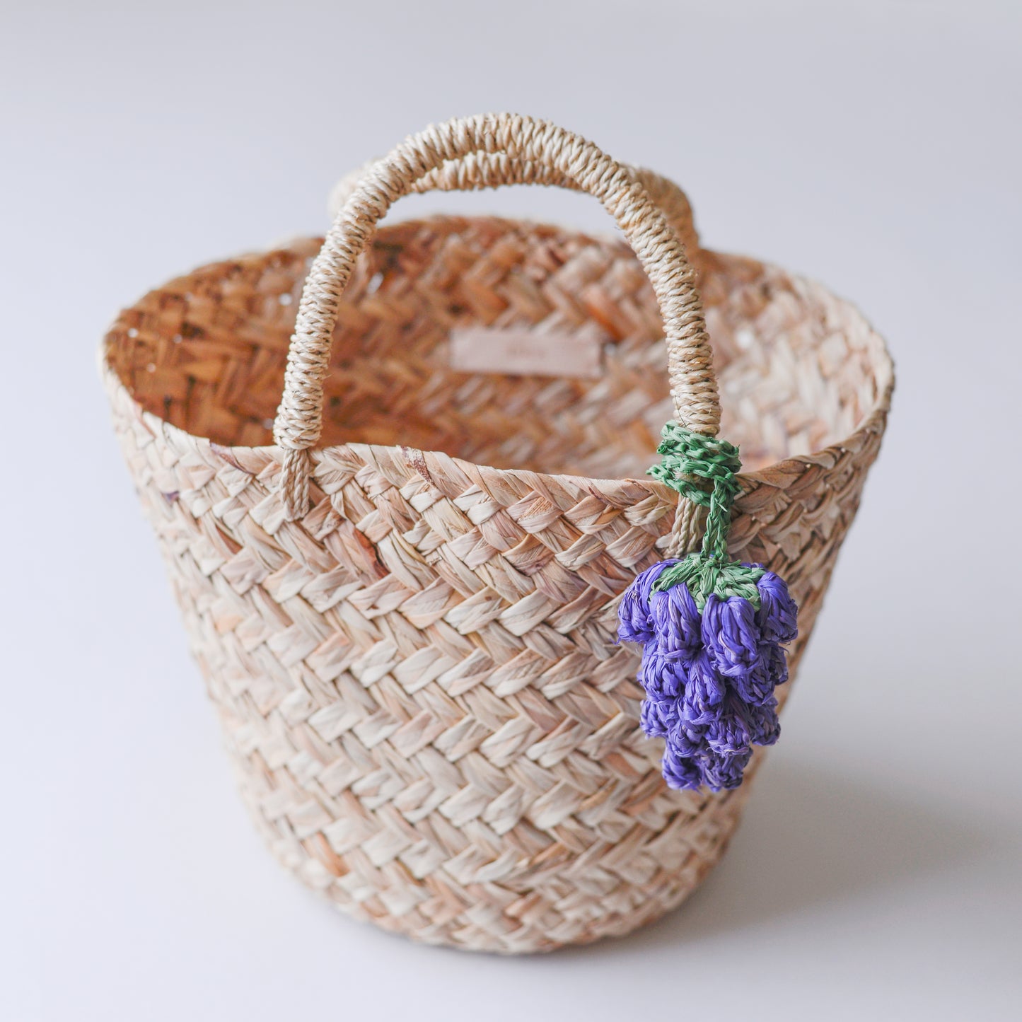 アバカバッグ チャーム付き Grape