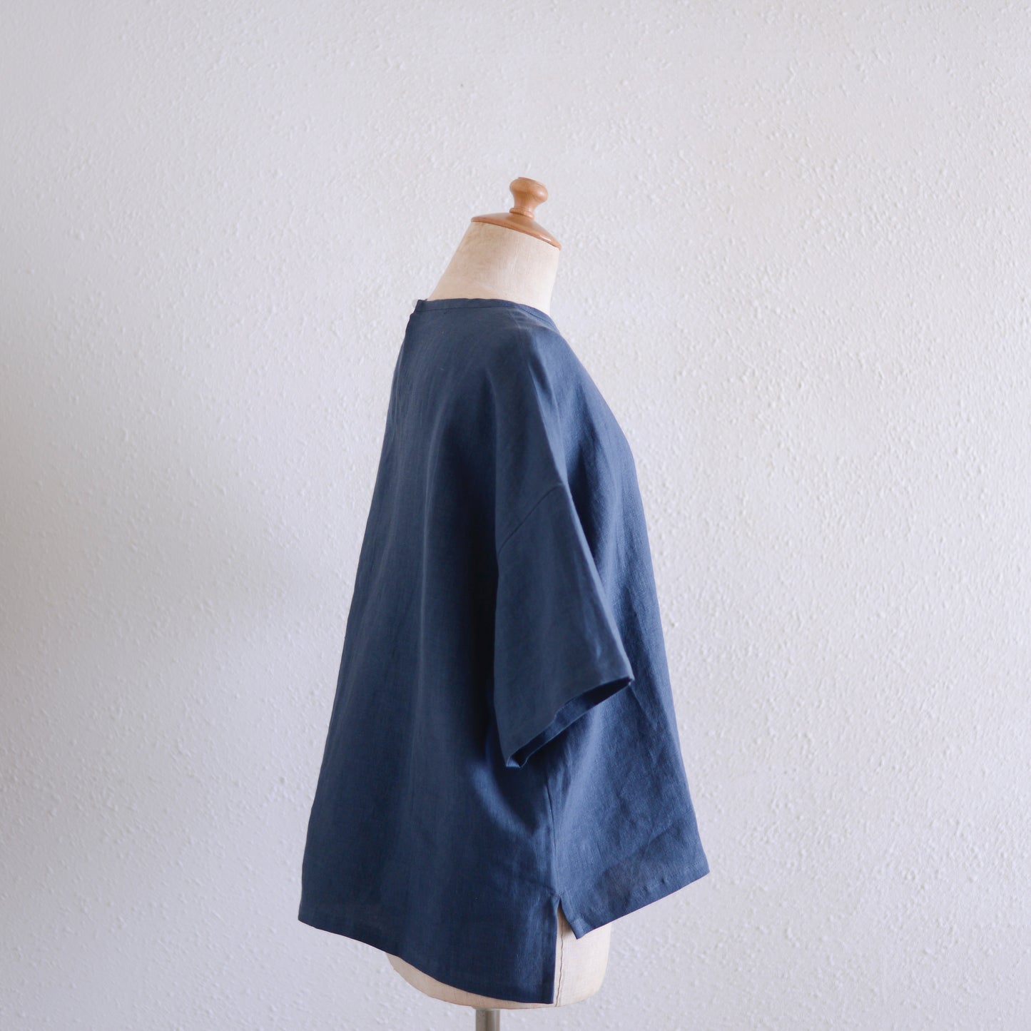 リネンボックスプルオーバー Charcoal Gray