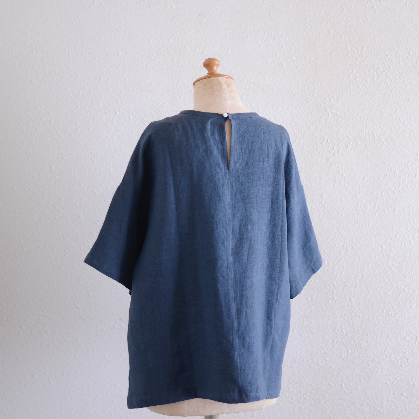 リネンボックスプルオーバー Charcoal Gray