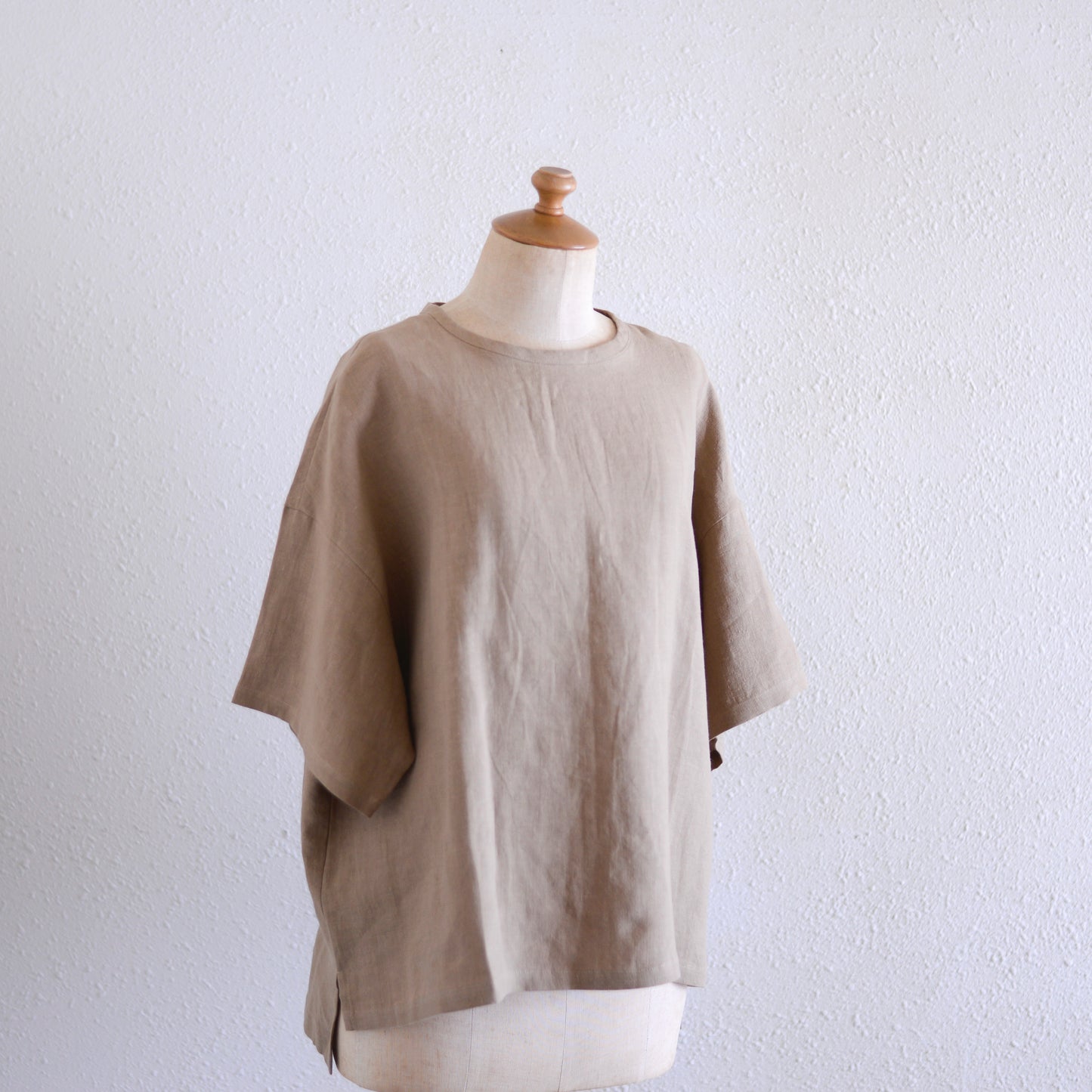 リネンボックスプルオーバー Mocha