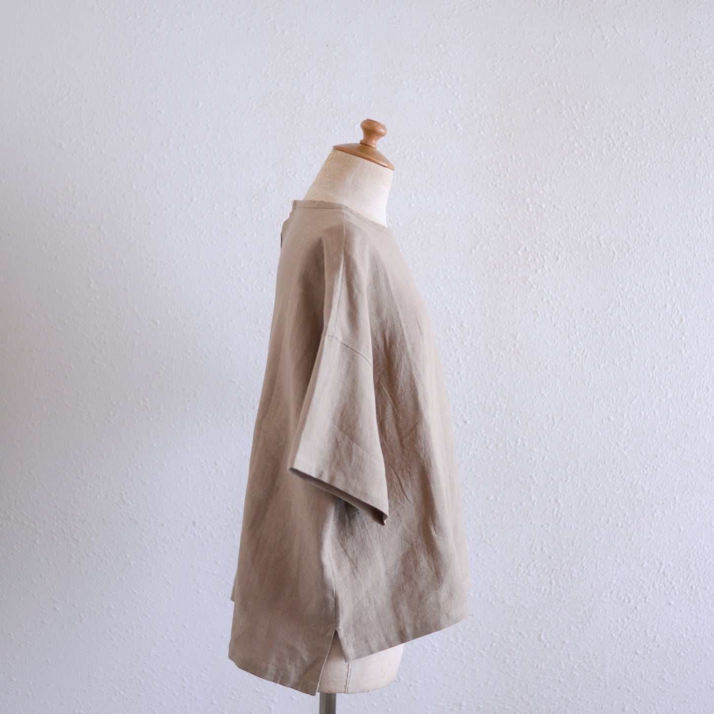 リネンボックスプルオーバー Mocha