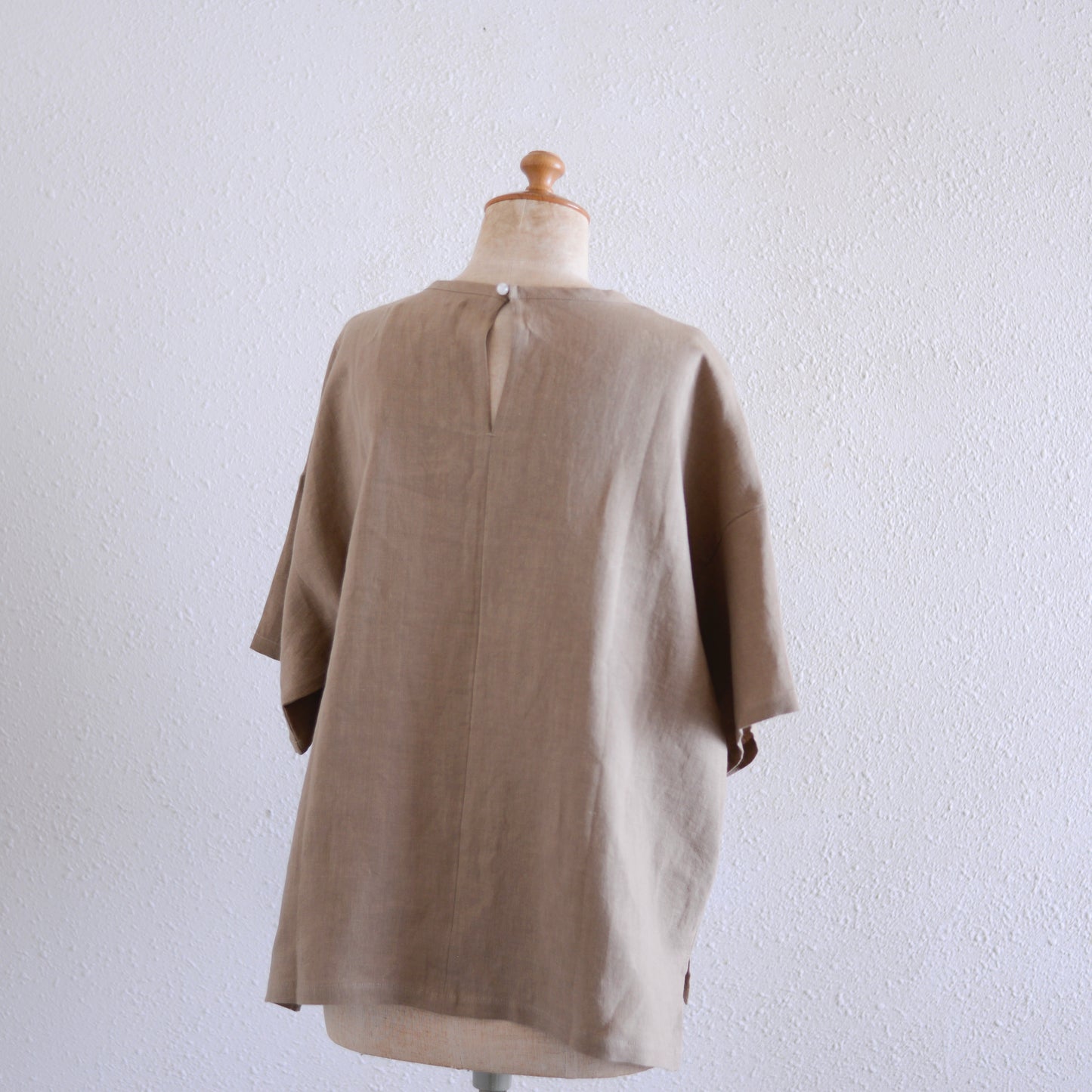 リネンボックスプルオーバー Mocha