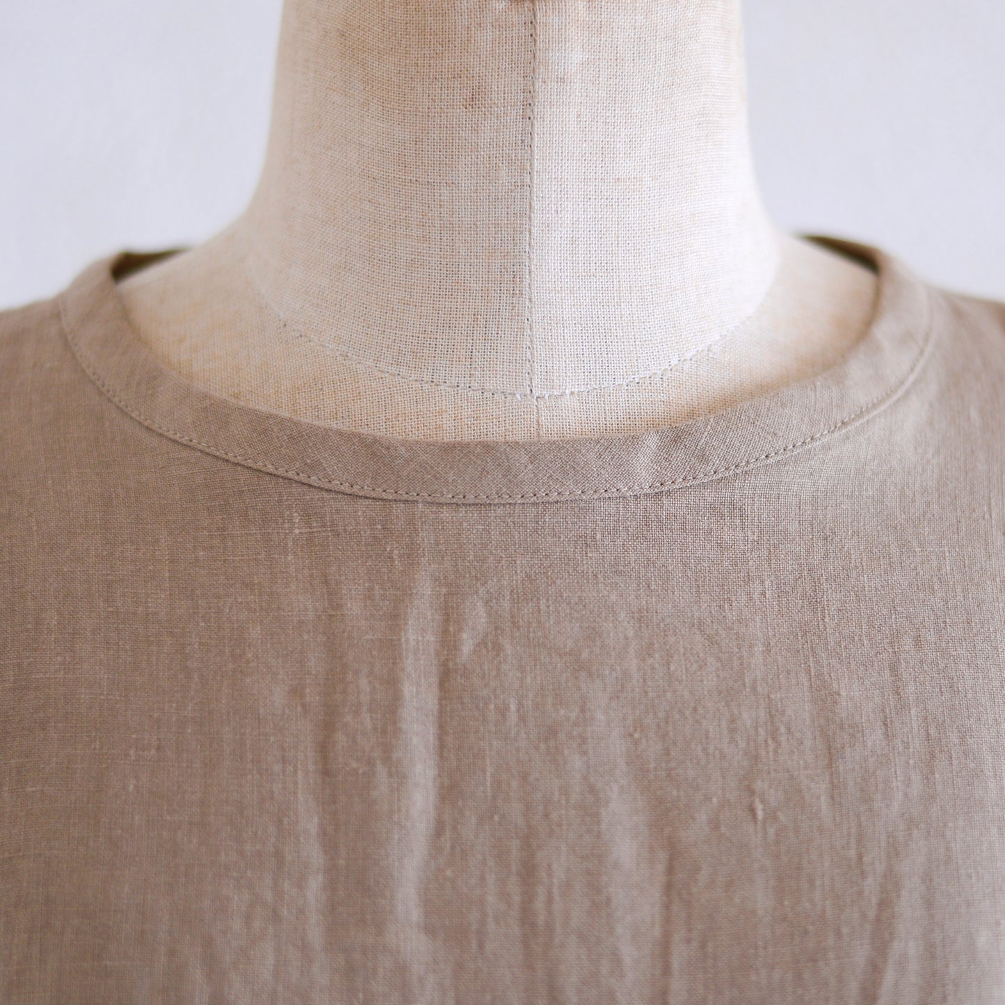 リネンボックスプルオーバー Mocha