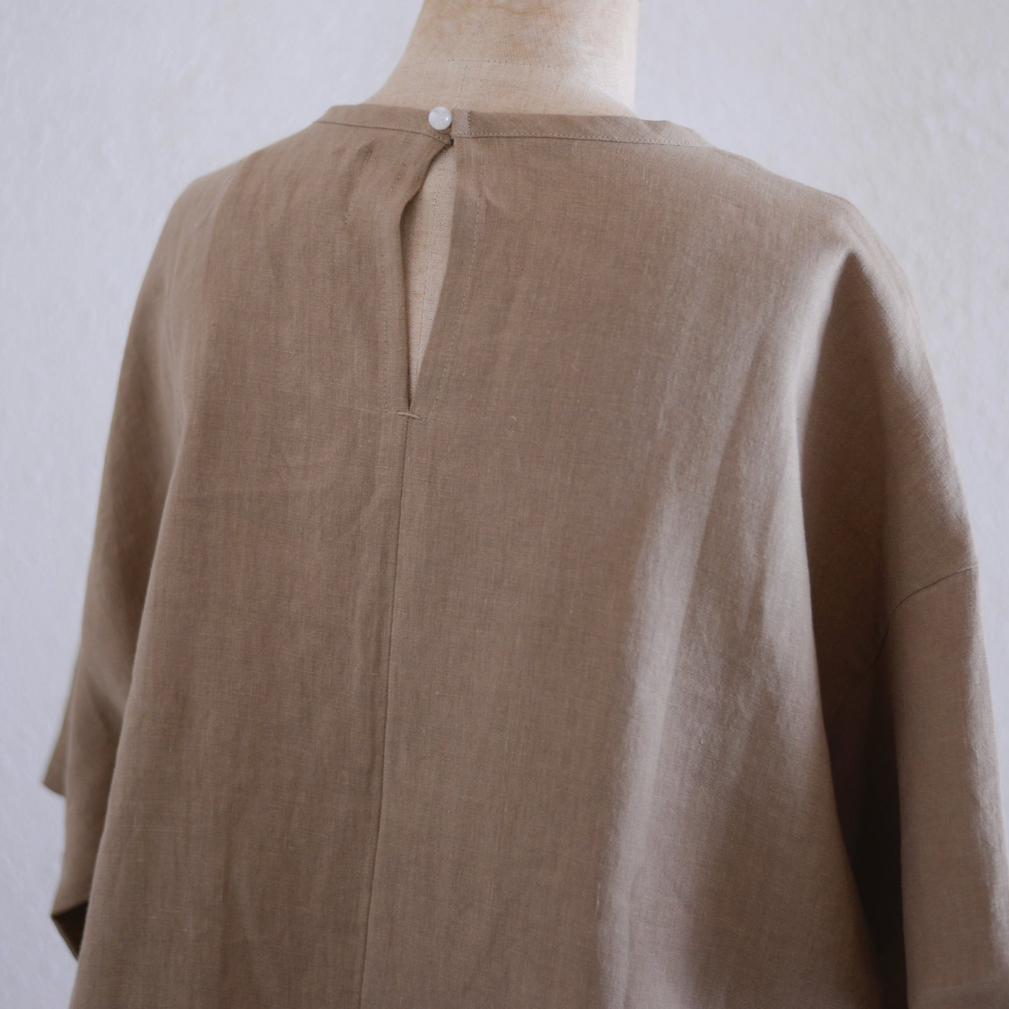 リネンボックスプルオーバー Mocha