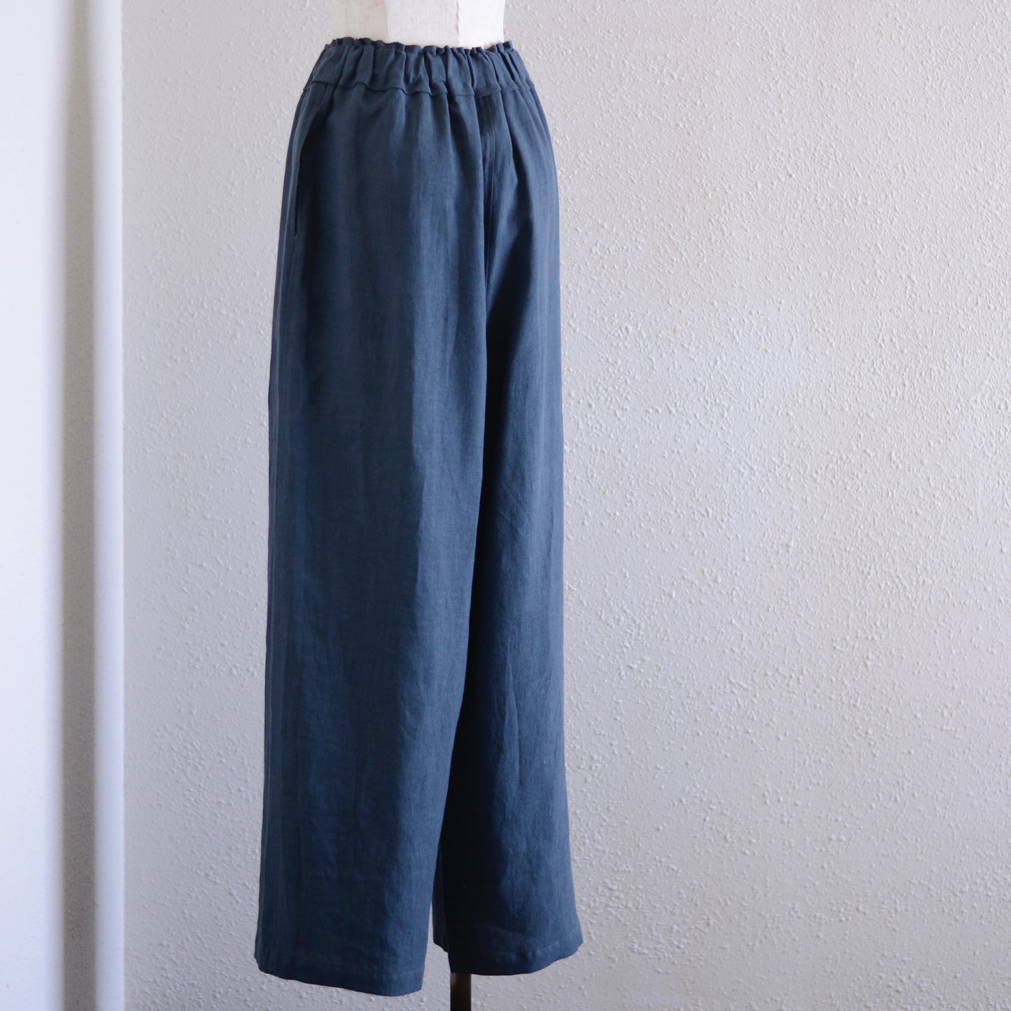 リネンワイドイージーパンツ Charcoal Gray