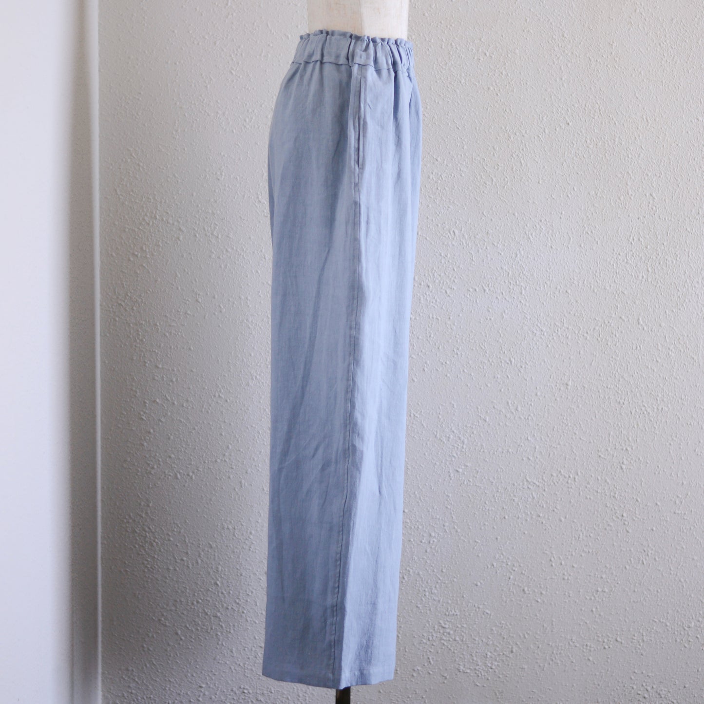 リネンワイドイージーパンツ Sax