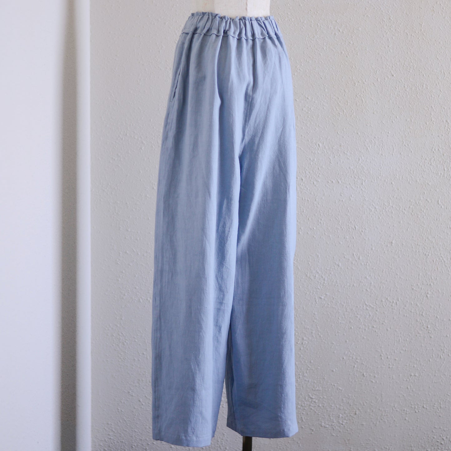 リネンワイドイージーパンツ Sax
